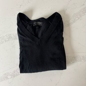 Banana Republic Black V-Neck Forever Sweater